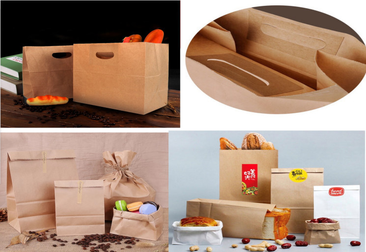 CE Fully Automatic Khaki Paper Bags Machinery 60gsm Paper Courier Bag Making Machine